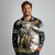 Personalized Moose Hunting Long Sleeve Polo Shirt Autumn Wilderness Adventure Camo