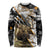 Personalized Moose Hunting Long Sleeve Shirt Autumn Wilderness Adventure Camo