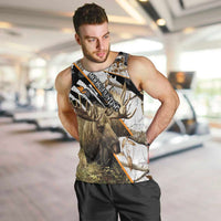 Personalized Moose Hunting Men Tank Top Autumn Wilderness Adventure Camo