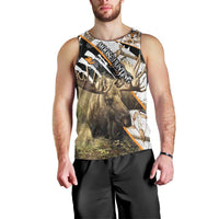 Personalized Moose Hunting Men Tank Top Autumn Wilderness Adventure Camo
