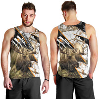 Personalized Moose Hunting Men Tank Top Autumn Wilderness Adventure Camo