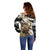 Personalized Moose Hunting Off Shoulder Sweater Autumn Wilderness Adventure Camo