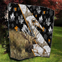 Moose Hunting Quilt Autumn Wilderness Adventure Camo