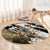Moose Hunting Round Carpet Autumn Wilderness Adventure Camo