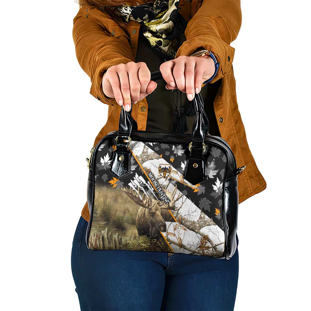 Moose Hunting Shoulder Handbag Autumn Wilderness Adventure Camo