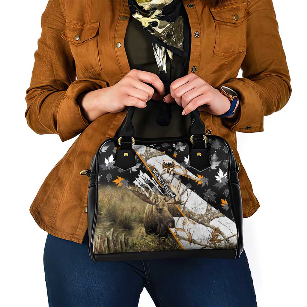 Moose Hunting Shoulder Handbag Autumn Wilderness Adventure Camo