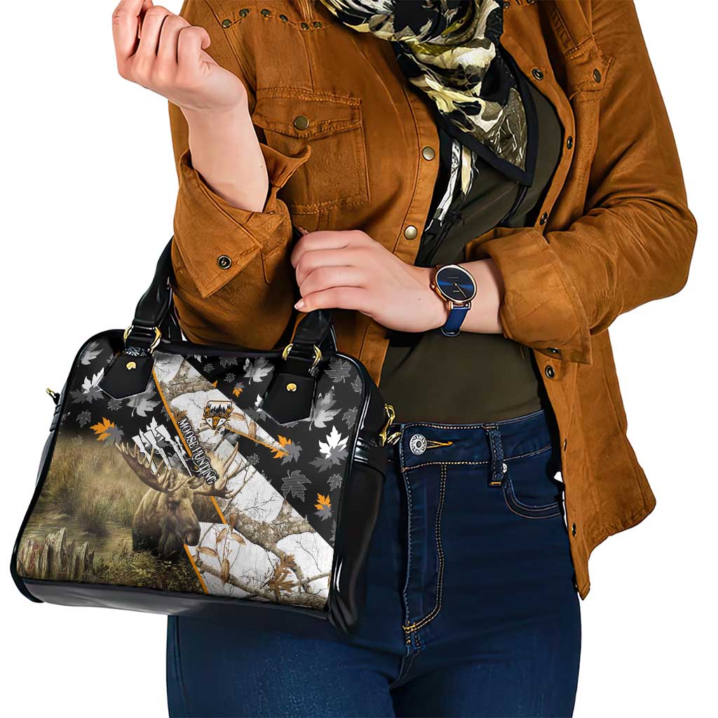 Moose Hunting Shoulder Handbag Autumn Wilderness Adventure Camo