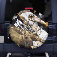 Moose Hunting Spare Tire Cover Autumn Wilderness Adventure Camo