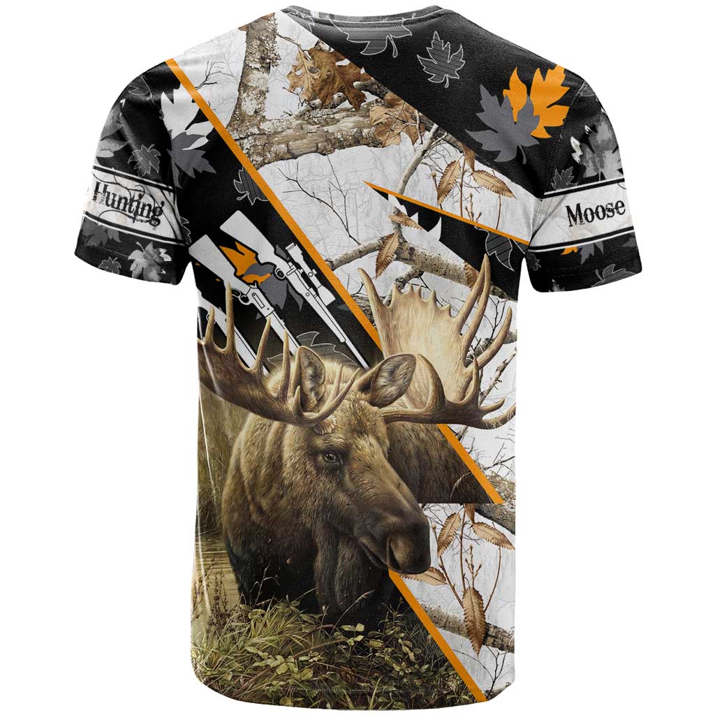 Personalized Moose Hunting T Shirt Autumn Wilderness Adventure Camo