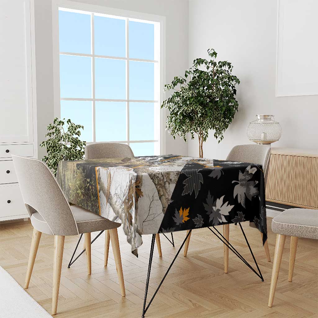 Moose Hunting Tablecloth Autumn Wilderness Adventure Camo
