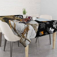 Moose Hunting Tablecloth Autumn Wilderness Adventure Camo