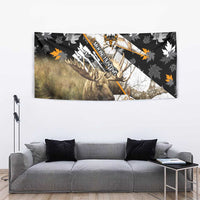 Moose Hunting Tapestry Autumn Wilderness Adventure Camo
