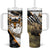Moose Hunting Tumbler With Handle Autumn Wilderness Adventure Camo