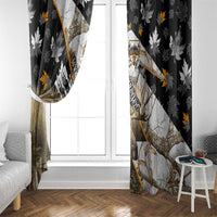 Moose Hunting Window Curtain Autumn Wilderness Adventure Camo