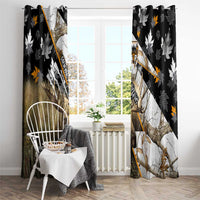 Moose Hunting Window Curtain Autumn Wilderness Adventure Camo
