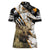 Personalized Moose Hunting Women Polo Shirt Autumn Wilderness Adventure Camo