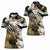 Personalized Moose Hunting Women Polo Shirt Autumn Wilderness Adventure Camo