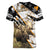 Personalized Moose Hunting Women V-Neck T-Shirt Autumn Wilderness Adventure Camo