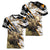Personalized Moose Hunting Women V-Neck T-Shirt Autumn Wilderness Adventure Camo