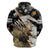 Personalized Moose Hunting Zip Hoodie Autumn Wilderness Adventure Camo