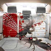Moose Hunting Back Car Seat Cover Canada Maple Leaf