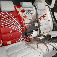 Moose Hunting Back Car Seat Cover Canada Maple Leaf