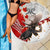 Moose Hunting Beach Blanket Canada Maple Leaf