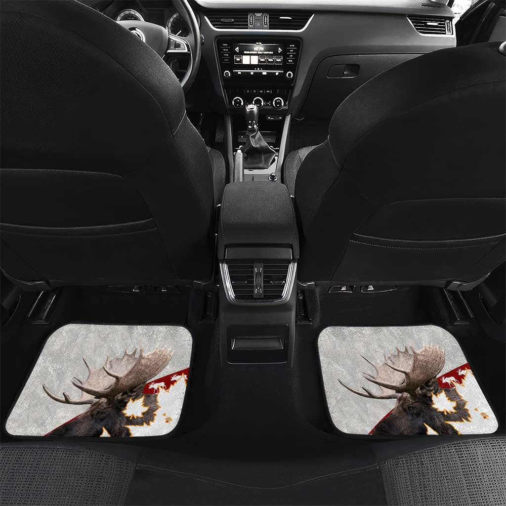 Moose Hunting Car Mats Canada Maple Leaf