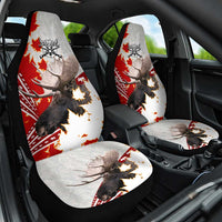 Moose Hunting Car Seat Cover Canada Maple Leaf