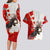 Moose Hunting Couples Matching Long Sleeve Bodycon Dress and Hawaiian Shirt Canada Maple Leaf