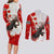 Moose Hunting Couples Matching Long Sleeve Bodycon Dress and Long Sleeve Button Shirt Canada Maple Leaf