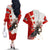 Moose Hunting Couples Matching Off The Shoulder Long Sleeve Dress and Hawaiian Shirt Canada Maple Leaf
