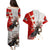 Moose Hunting Couples Matching Puletasi and Hawaiian Shirt Canada Maple Leaf