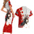 Moose Hunting Couples Matching Short Sleeve Bodycon Dress and Hawaiian Shirt Canada Maple Leaf