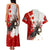 Moose Hunting Couples Matching Tank Maxi Dress and Hawaiian Shirt Canada Maple Leaf