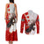 Moose Hunting Couples Matching Tank Maxi Dress and Long Sleeve Button Shirt Canada Maple Leaf