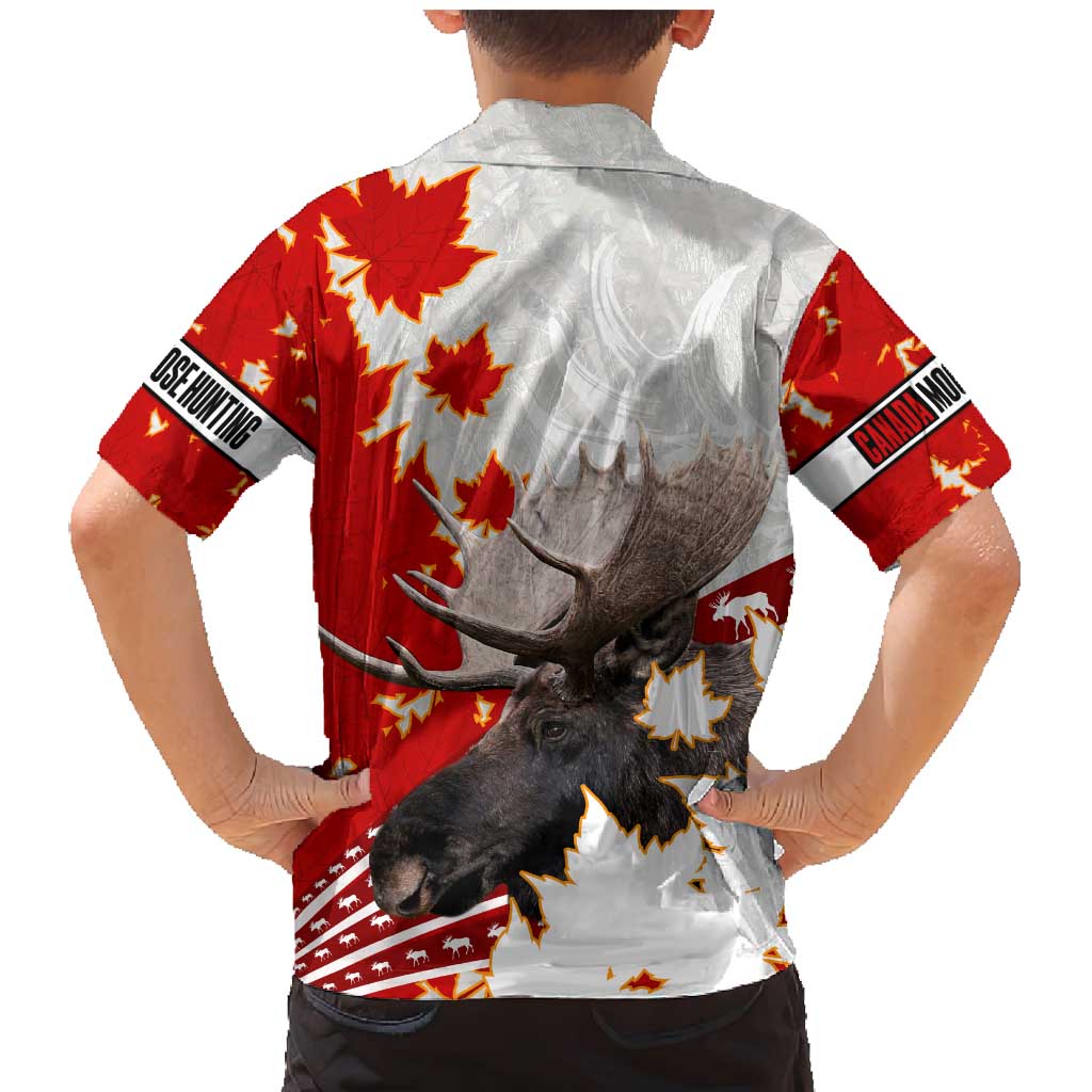 Moose Hunting Family Matching Mermaid Dress and Hawaiian Shirt Canada Maple Leaf