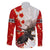 Moose Hunting Family Matching Off Shoulder Maxi Dress and Hawaiian Shirt Canada Maple Leaf