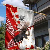 Moose Hunting Garden Flag Canada Maple Leaf