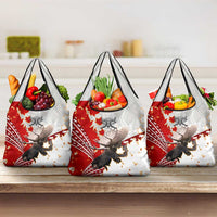 Moose Hunting Grocery Bag Canada Maple Leaf