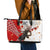 Moose Hunting Leather Tote Bag Canada Maple Leaf