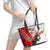Moose Hunting Leather Tote Bag Canada Maple Leaf