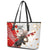 Moose Hunting Leather Tote Bag Canada Maple Leaf