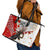 Moose Hunting Leather Tote Bag Canada Maple Leaf