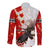 Moose Hunting Long Sleeve Button Shirt Canada Maple Leaf
