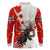 Moose Hunting Long Sleeve Polo Shirt Canada Maple Leaf
