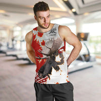 Moose Hunting Men Tank Top Canada Maple Leaf