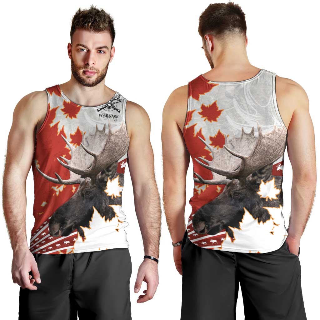 Moose Hunting Men Tank Top Canada Maple Leaf