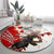 Moose Hunting Round Carpet Canada Maple Leaf