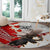 Moose Hunting Round Carpet Canada Maple Leaf
